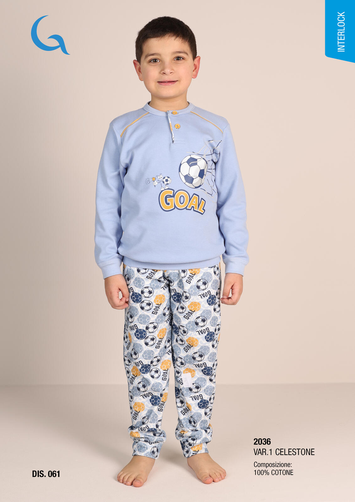 PIGIAMA BAMBINO M/L 2036 Tellini S.r.l. Ingrosso Abbigliamento
